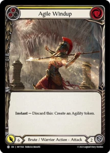 Agile Windup (Yellow) Common Heavy Hitters Flesh and blood TCG NM - Picture 1 of 1