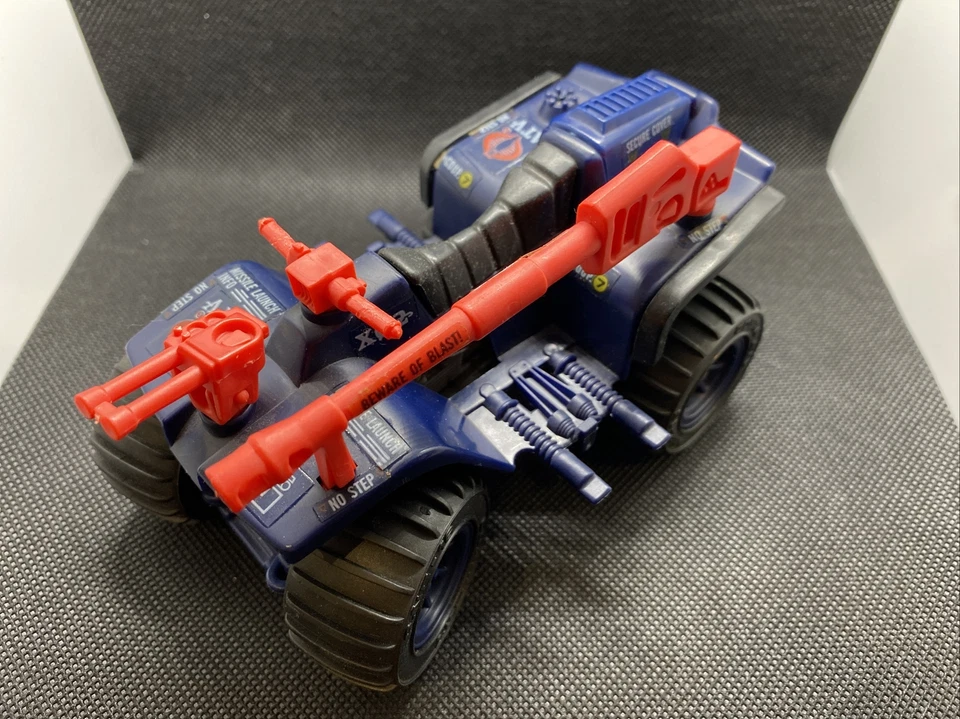 Hasbro GI Joe Cobra Ferret ATV Vintage 1980’s Vehicle Blue Red 4 Wheeler Action - Image 1 of 4