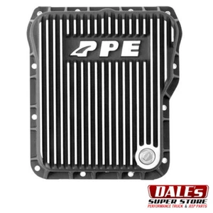PPE Heavy Duty DEEP Brushed Aluminum Transmission Pan for 01-14 GM 6.6L Diesel - Picture 1 of 2