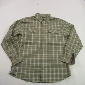 Mojo Shirt Womens  Long Sleeve Pockets Button Front Outdoors Plaid Large - Picture 1 of 10
