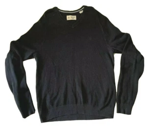 Penguin Mens Black Long Sleeve V-Neck Sweater Size L - Picture 1 of 6