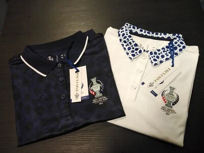 SOLHEIM CUP 2023 WOMENS POLO-WHITEX1 AND NAVYX1 SET    SC23024  SC23025  SIZE10 - Image 1 of 4