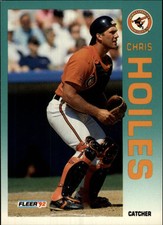 1992 Fleer Baltimore Orioles Baseball Card #9 Chris Hoiles