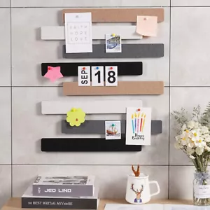 5X Felt Wall Strips Bulletin Board for Self-adhesive Message Memo Note Bar Tiles - Picture 1 of 24