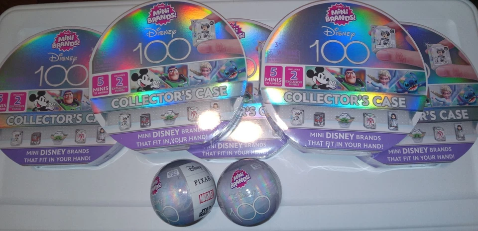 Mini Brands Disney 100 Platinum Collectors Case Zuru 5 Minis ELSA