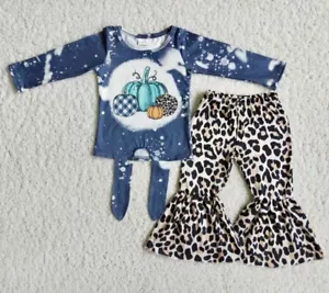NEU Baby Mädchen Boutique Kürbisse Leopard Hose Outfit 6-12 Monate - Bild 1 von 1