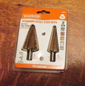 Warrior Titanium Steel Step Bits 96275, 2 piece set - Picture 1 of 2