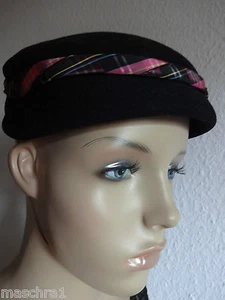 40/50er  Damen Tellerhut *Hut * Kappe * schwarz - Bild 1 von 5