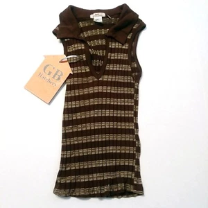 M Size Girls Youth Shirt L.E.I. brand Ribbled style Brown color nice cute  - Picture 1 of 4