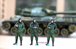 Figuras miniatura 1/72 Segunda Guerra Mundial 3 piezas SOLDADOS tanque comandante Fuerzas de Defensa en stock - Imagen 1 de 6