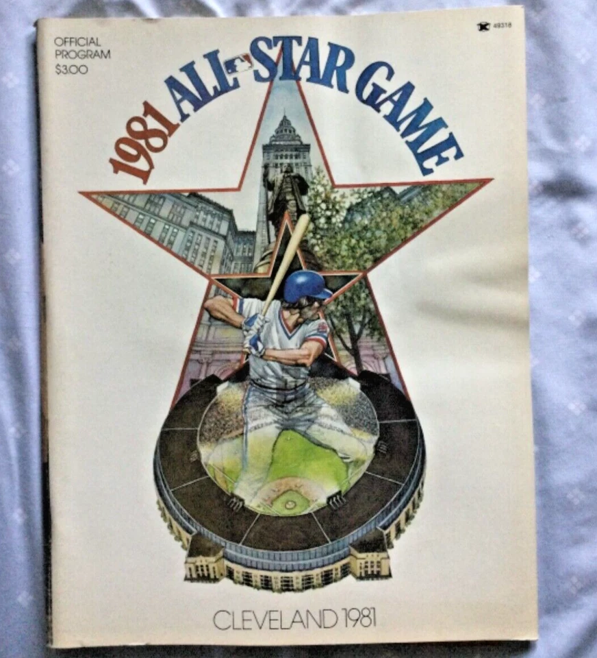 1981 Major League Baseball MLB All-Star Game Official Program Cleveland Unscored - Image 1 of 4
