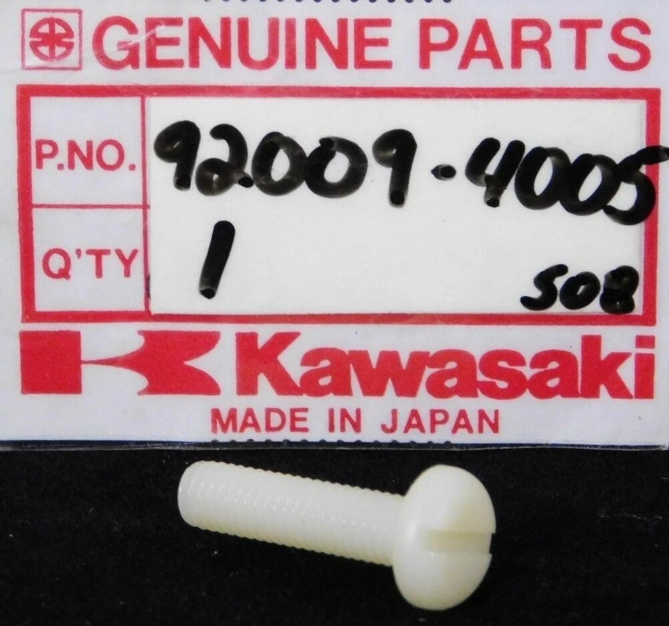 Nuevo de Lote Antiguo Genuino Kawasaki KZ1000 (5x28) Carenado de Plástico Tornillo Perno OEM 92009-4005 NUEVO Foto 1 de 4