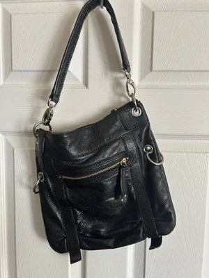 Bolso de hombro hobo de cuero negro The Sak Purse XL Foto 1 de 4