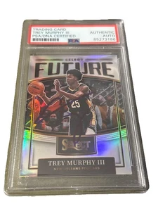 2021-22 Panini Select Future-Trey Murphy III Silver PSA DNA AUTOGRAPH SIGNED AUT - Picture 1 of 2