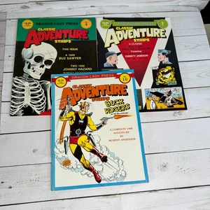 Lote de 3 Tiras Clásicas de Aventura Nº 4, 7 y 10 Dragon Lady Press Tapa blanda - Imagen 1 de 10