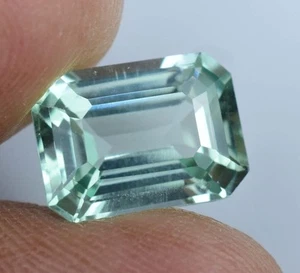 Zaffiro Verde Montana Naturale 5,15 CT Certificato Smeraldo Splendida Gemma Sciolta - Foto 1 di 7