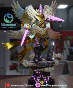 3D Printed 16K Resin Holyangemon Fan Made by 3DMoon Statue 1:6 Scale Unpainted - Bild 1 von 9