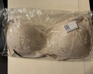 ZENCHIC Damen BH ohne Etikett - vollfigurig - Push-Up - kabellos - Größe 2XL - beige - neu mit Etikett - Bild 1 von 3