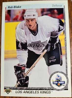 1990-91 Upper Deck Rob Blake Rookie Card RC #45 Los Angeles Kings Mint HOF - Image 1 of 2