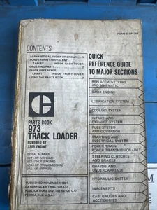 MANUAL DE PIEZAS CARGADOR SOBRE ORUGAS CAT Caterpillar 973 - Imagen 1 de 9