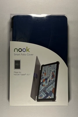 Nook Smart Folio Cover For 10.1 Nook Tablet, Navy Blue NIB New In Box - Image 1 of 4