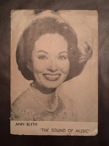 Programma teatrale 1964 Ann Blyth "The Sound Of Music" / attrice Chicago VINTAGE - Foto 1 di 9