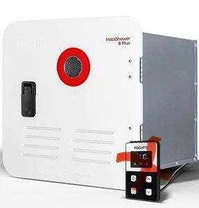 FOGATTI RV Tankless Water Heater, InstaShower 8 Plus, Gen 2, with 15 x 15 inch - Picture 1 of 7