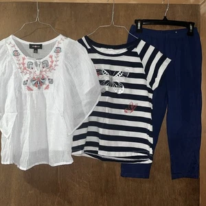 Lot of Girls Size M 10-12: 2 Shorts and 1 Pair of Leggings - Picture 1 of 13