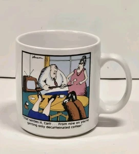 The Far Side Kaffeebecher That Settles it Carl entkoffeinierte Flinte Vintage 1980 - Bild 1 von 6