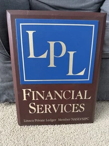 LPL Financial Services Wall Building Sign Advertisement  20 x 14 - Picture 1 of 5