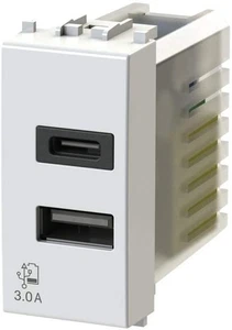4BOX 4B.V14.USB.30 Ausgang USB Wand 3 Ampere Kompatibel Mit Vimar Plana Weiß - Bild 1 von 5