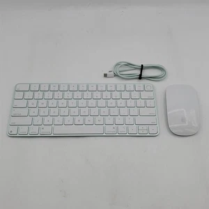Apple USB-C Desk Set in Green Magic Keyboard Touch ID Magic Mouse Braided Cable - Picture 1 of 10