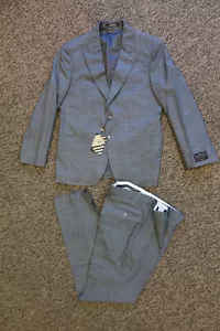 $995 Joseph Abboud Black Label Men's 2-Piece Slim Fit Wool Suit - 40S / 34 Pants - Picture 1 of 12