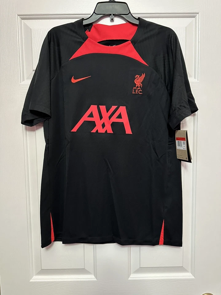 Nike Liverpool 22/23 Strike Performance Jersey Black Red Size Med DJ8588-013