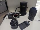 SAMSUNG NX100 CAMERA WITH 20-50mm LENS+ Pentacon 2.8 135mm With Adapter