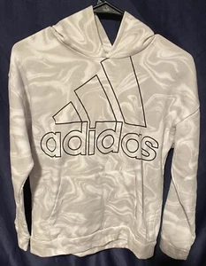 Adidas Women's Pullover Hoodie Light Gray Swirled XL - Picture 1 of 3