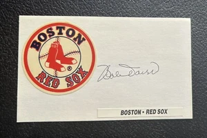 Bobby Doerr Autographed Signed Index Card  Red Sox - Picture 1 of 1