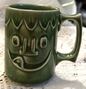 Rare Hall Pottery Jolly Green Giant Lil Sprout Mug Cup - Picture 1 of 4
