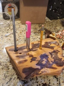 Organizer bellezza trucco cosmetico o supporto matita personalizzato fattoria in legno di cedro - Foto 1 di 5
