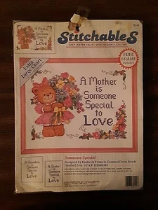 Stitchables Counted Cross Stitch, Mother Someone Special to Love 72142, 10x8" - Picture 1 of 6