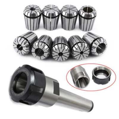 1pc MT3 M12 ER32 Collet Chuck Morse Taper Holder with 9pcs ER32 Spring Collets - Image 1 of 4