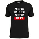 Mens White Light White Heat Velvet Underground Inspired Rock T Shirt Reed