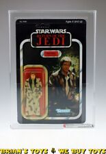 Vintage 1984 Kenner Star Wars ROTJ 77 Back-A Han Solo  in Trench Coat  Camo L...