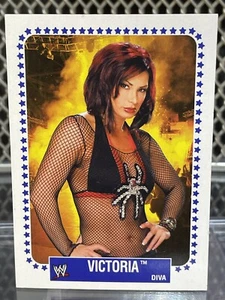 2008 Topps Heritage WWE Victoria Wrestling Card #71 Spider Flames Diva TNA Tara - Picture 1 of 6