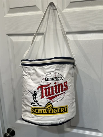 Vintage Rare Minnesota Twins Schweigert Meats SGA Soft Side Cooler Zipper Bag Cover