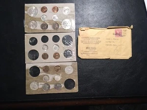 Original 1955 Mint Set Nice Coins Wrapped In Cellophane Original Envelope - Picture 1 of 11