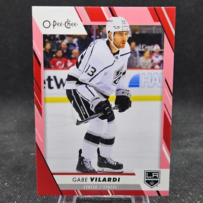 Gabe Vilardi 2023-24 UD O-Pee-Chee Red Border Los Angeles Kings #138 - Image 1 of 2