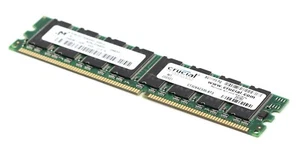 Crucial 256MB DDR-333 PC-2700 NON-ECC Unbuffered Mmemory CT3264Z335.8T3 Tested - Picture 1 of 4