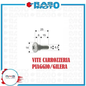 Vite 1pz Per Carrozzeria PIAGGIO VESPA ET2 50 1997/2005 C1600\38100 - Foto 1 di 1