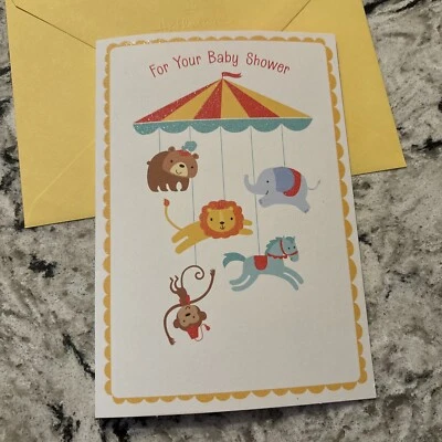 For Your Baby Shower Congratulations 5”x7” Hallmark Greeting Card - Image 1 of 4